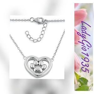 Love My Pup Paw Necklace